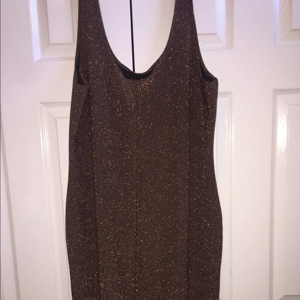 Adorable brown sparkly dress